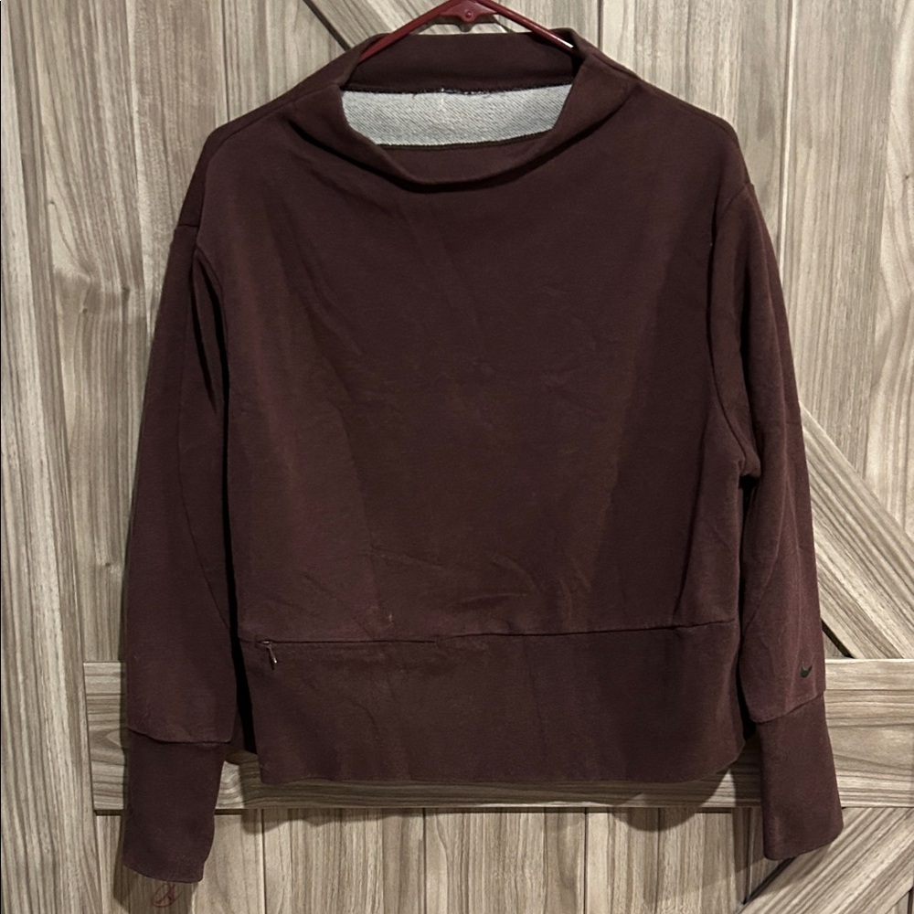 Nike Chocolate/Purple Cowl Neck Sweatshirt